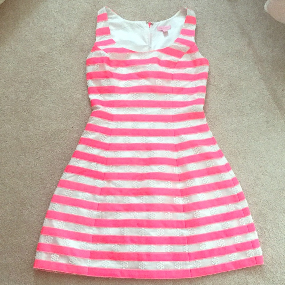 SOLD Lilly Pulitzer Striped fit and flare dress